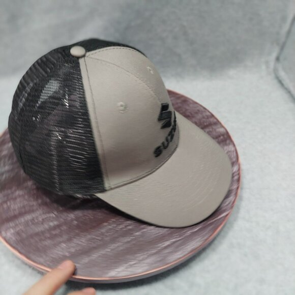 Suzuki Trucker One Size  Hat Mesh Black Grey Cap Embroidered Adjustable - Picture 2 of 10